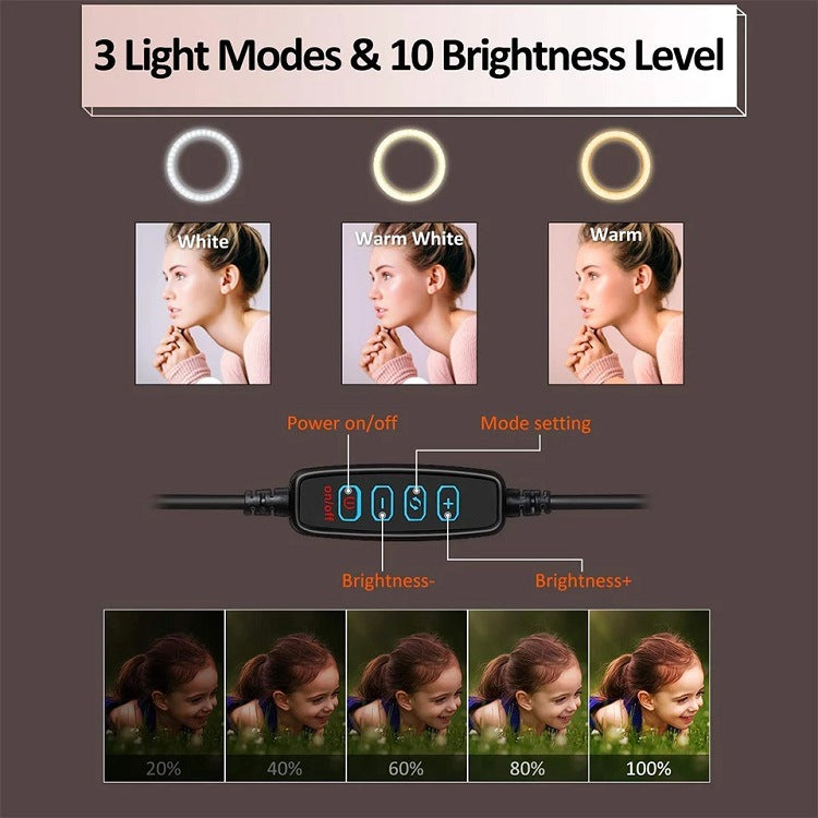 Selfie ring light tripod