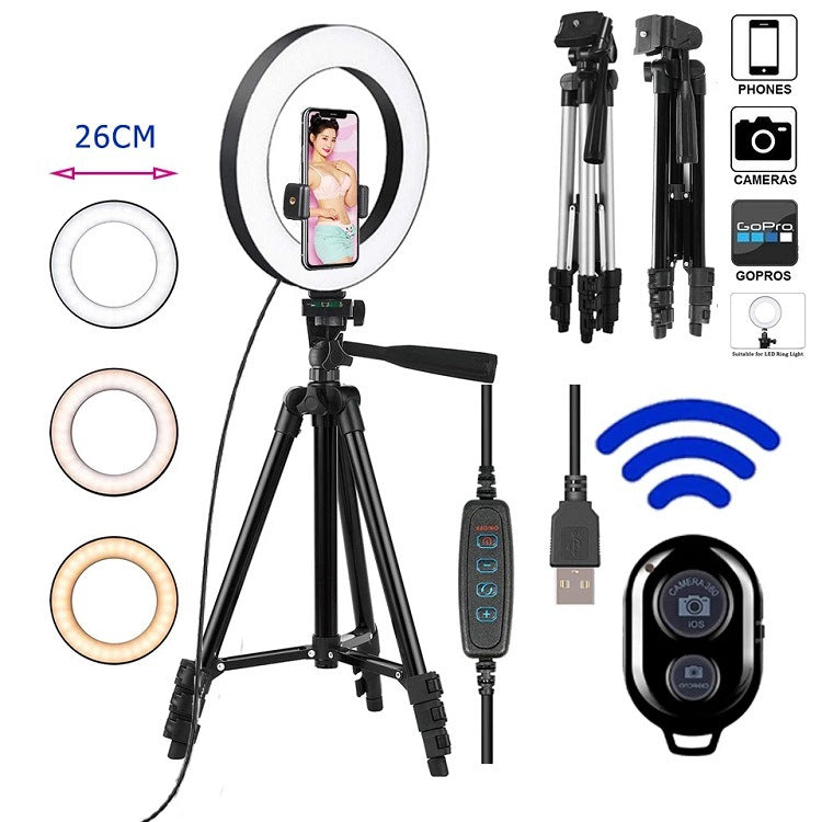 Selfie ring light tripod