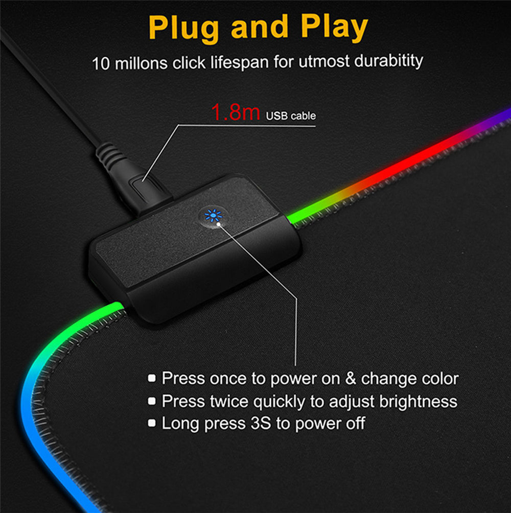 RGB mouse Gaming Pad