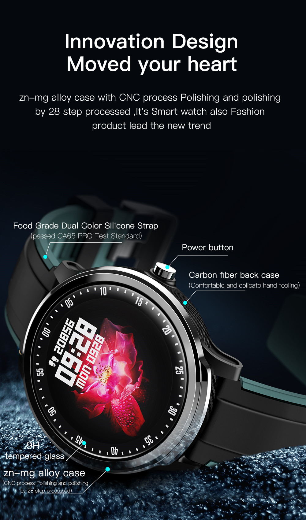 Smart watch fitness tracker