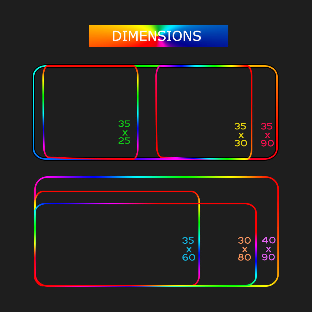 RGB mouse Gaming Pad